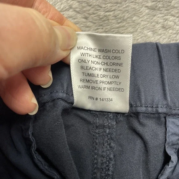 Bearbottom Mens Stretch Jogger Pants Size L Tall Dark Blue Cotton Twill Pockets - Picture 5 of 8